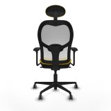 Kontorstol med hovedgrde Piqueras y Crespo 3D036G1 Gul #5