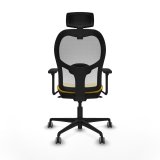 Kontorstol med hovedgrde Piqueras y Crespo 3D036G2 Gul #5