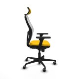 Kontorstol med hovedgrde Piqueras y Crespo 3D036G2 Gul #7