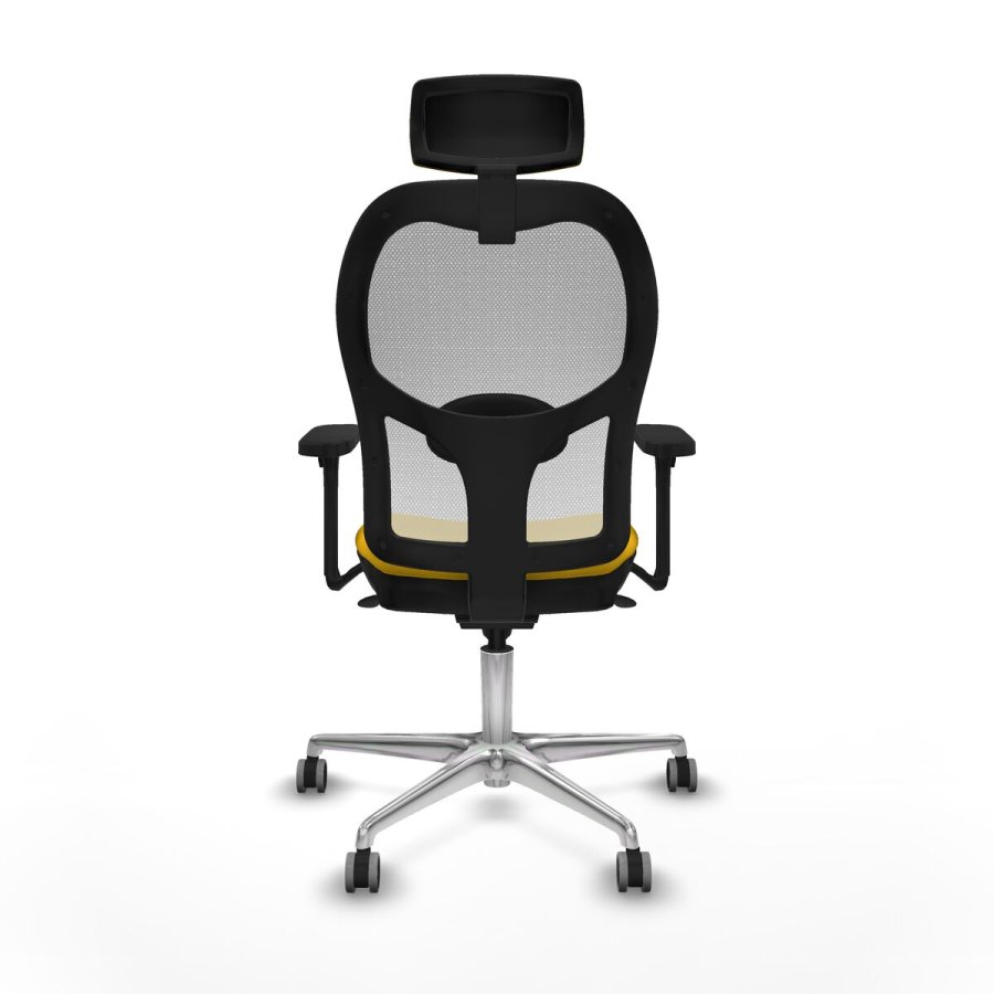 Kontorstol med hovedgrde Piqueras y Crespo 3D086G2 Gul #5