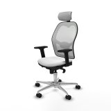 Kontorstol med hovedgrde Piqueras y Crespo 2D086N2 Hvid #2