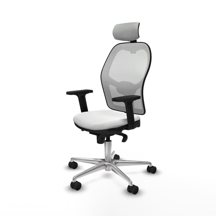 Kontorstol med hovedgrde Piqueras y Crespo 2D086N2 Hvid #2