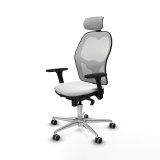 Kontorstol med hovedgrde Piqueras y Crespo 3D086G2 Hvid #2