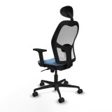 Kontorstol med hovedgrde Piqueras y Crespo 2D036N1 Himmelbl #4