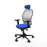 Kontorstol med hovedg�rde Piqueras y Crespo 2D036N2 Bl� #2