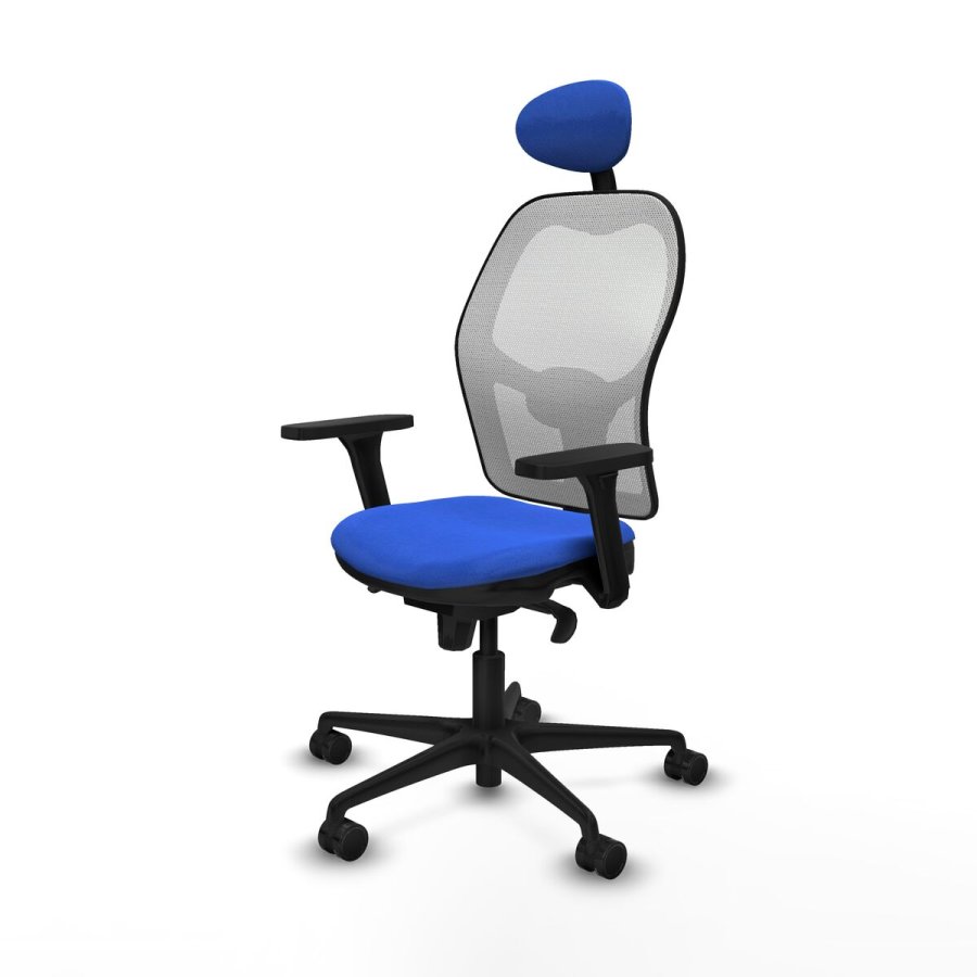 Kontorstol med hovedg�rde Piqueras y Crespo 3D036N1 Bl� #2