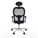 Kontorstol med hovedg�rde Piqueras y Crespo 3D086N1 Bl� #5