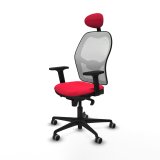 Kontorstol med hovedg�rde Piqueras y Crespo 2D036G1 R�d #2