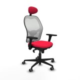 Kontorstol med hovedg�rde Piqueras y Crespo 3D036G1 R�d #1