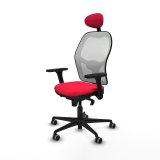 Kontorstol med hovedg�rde Piqueras y Crespo 3D036G1 R�d #2