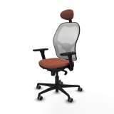 Kontorstol med hovedg�rde Piqueras y Crespo 3D036G1 Hvid Brun #2