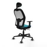 Kontorstol med hovedg�rde Jorquera Piqueras y Crespo 1D036G1 Turkisbl� #6