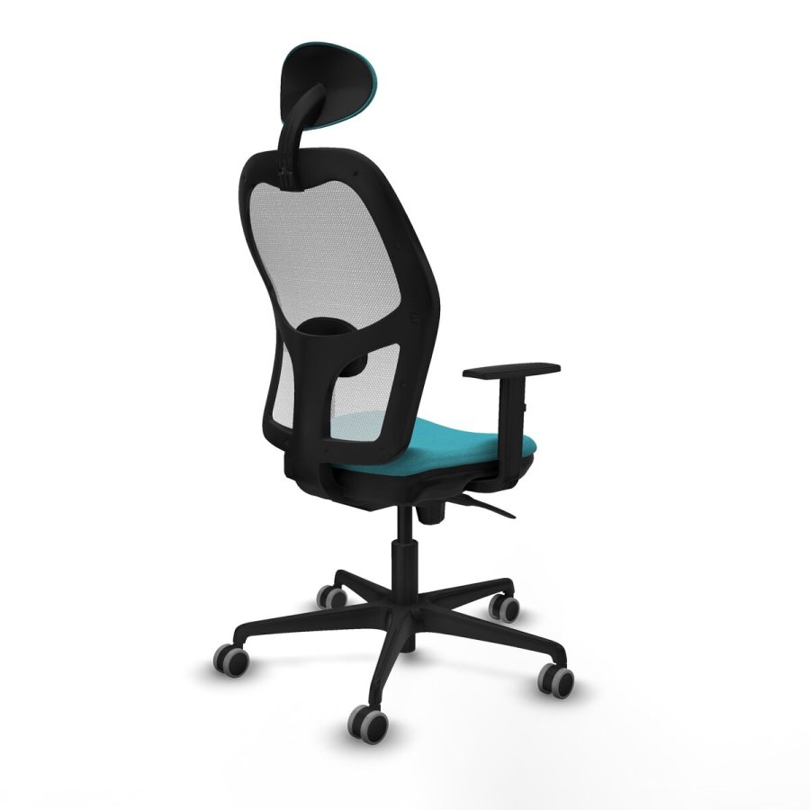 Kontorstol med hovedg�rde Jorquera Piqueras y Crespo 1D036G1 Turkisbl� #6