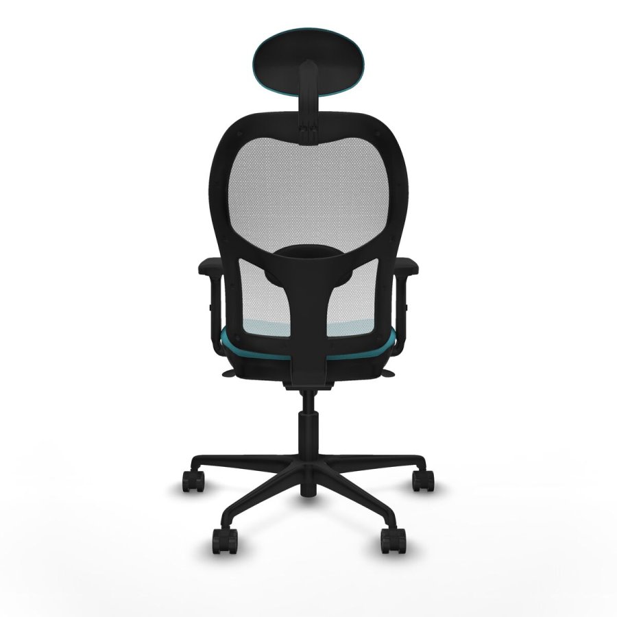 Kontorstol med hovedg�rde Piqueras y Crespo 2D036N1 Turkisbl� #5