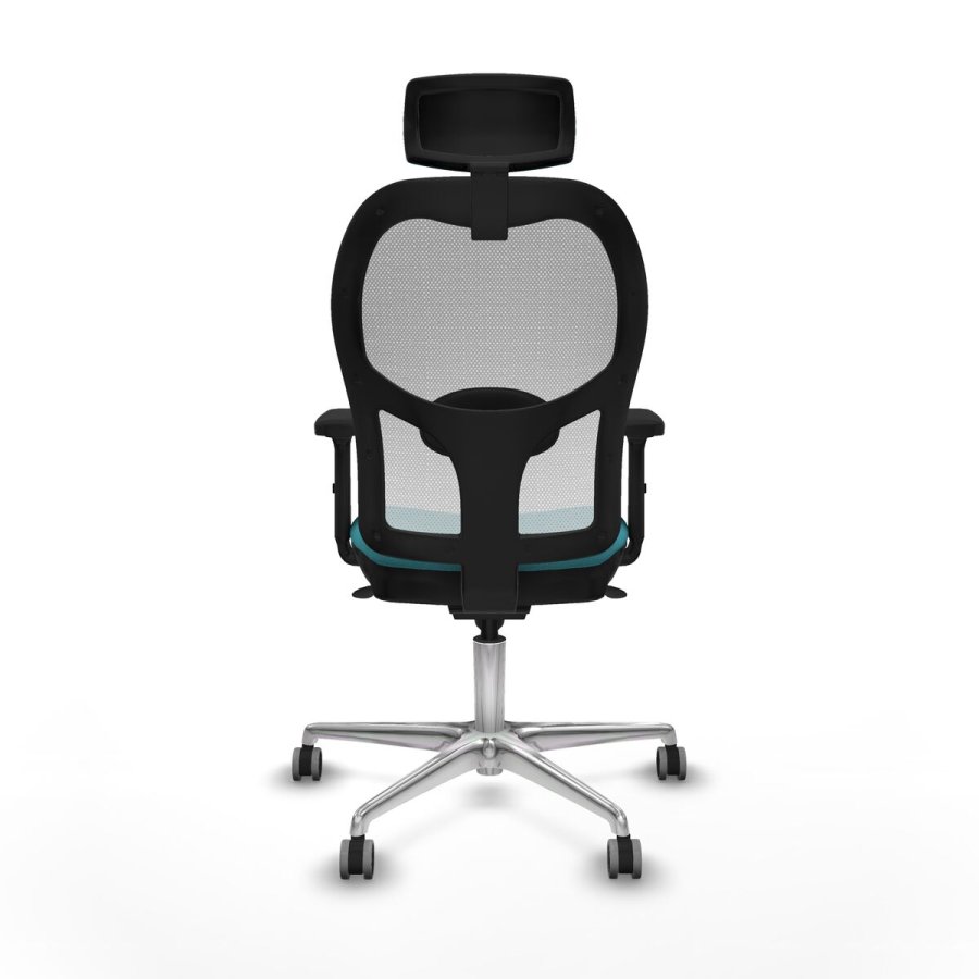 Kontorstol med hovedg�rde Piqueras y Crespo 2D086G2 Turkisbl� #5