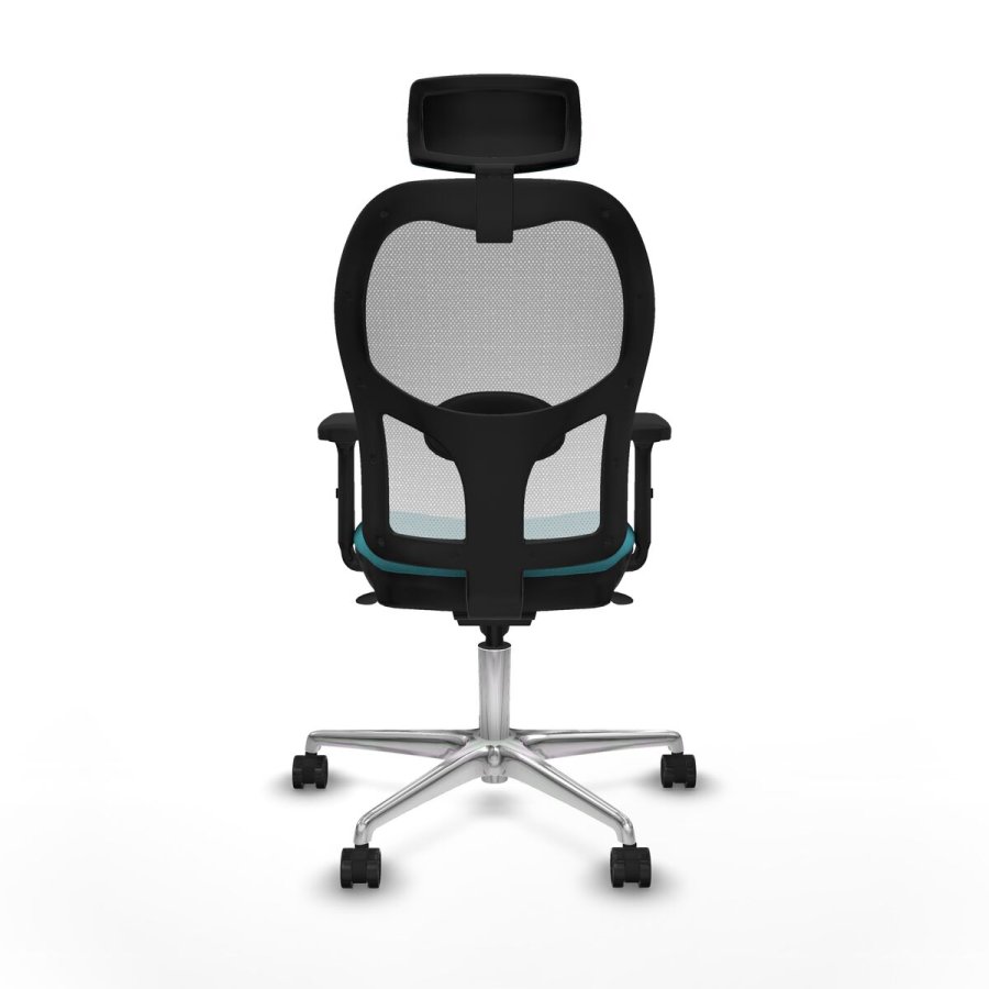 Kontorstol med hovedg�rde Piqueras y Crespo 2D086N2 Turkisbl� #5