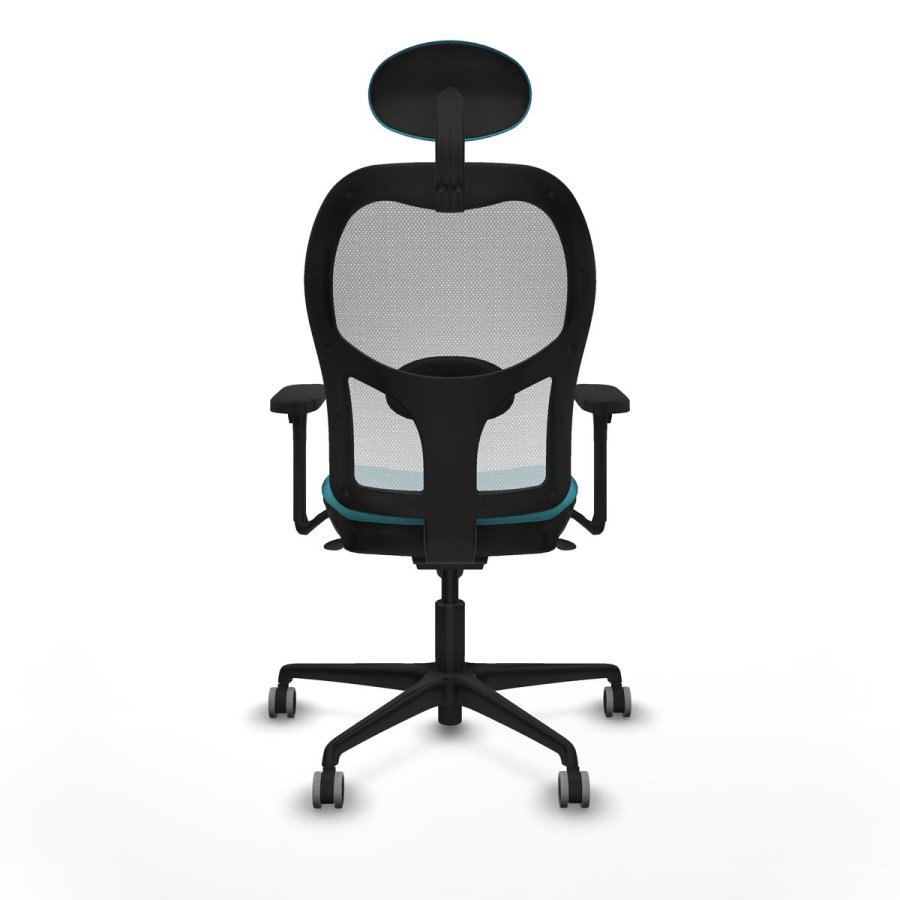 Kontorstol med hovedg�rde Piqueras y Crespo 3D036G1 Turkisbl� #5