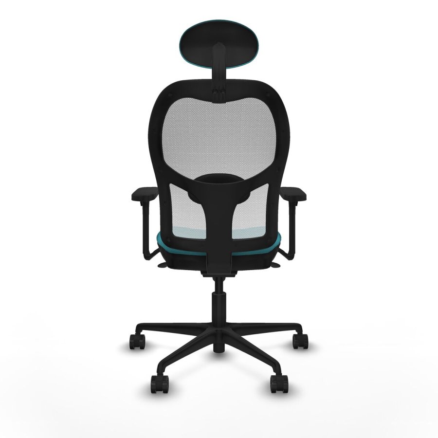 Kontorstol med hovedg�rde Piqueras y Crespo 3D036N1 Turkisbl� #5