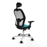 Kontorstol med hovedg�rde Piqueras y Crespo 3D086N1 Turkisbl� #6