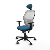 Kontorstol med hovedg�rde Jorquera Piqueras y Crespo 1D036G1 Hvid Petroleum gr�n #2