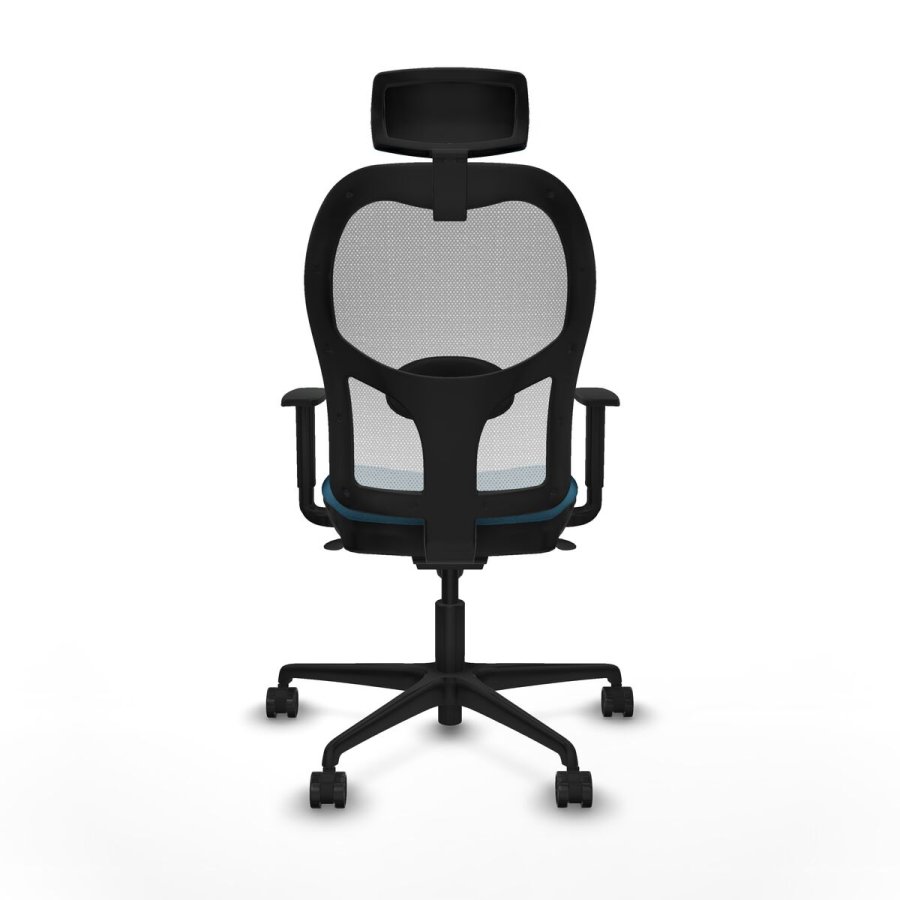 Kontorstol med hovedg�rde Piqueras y Crespo 1D036N2 Hvid Petroleum gr�n #5