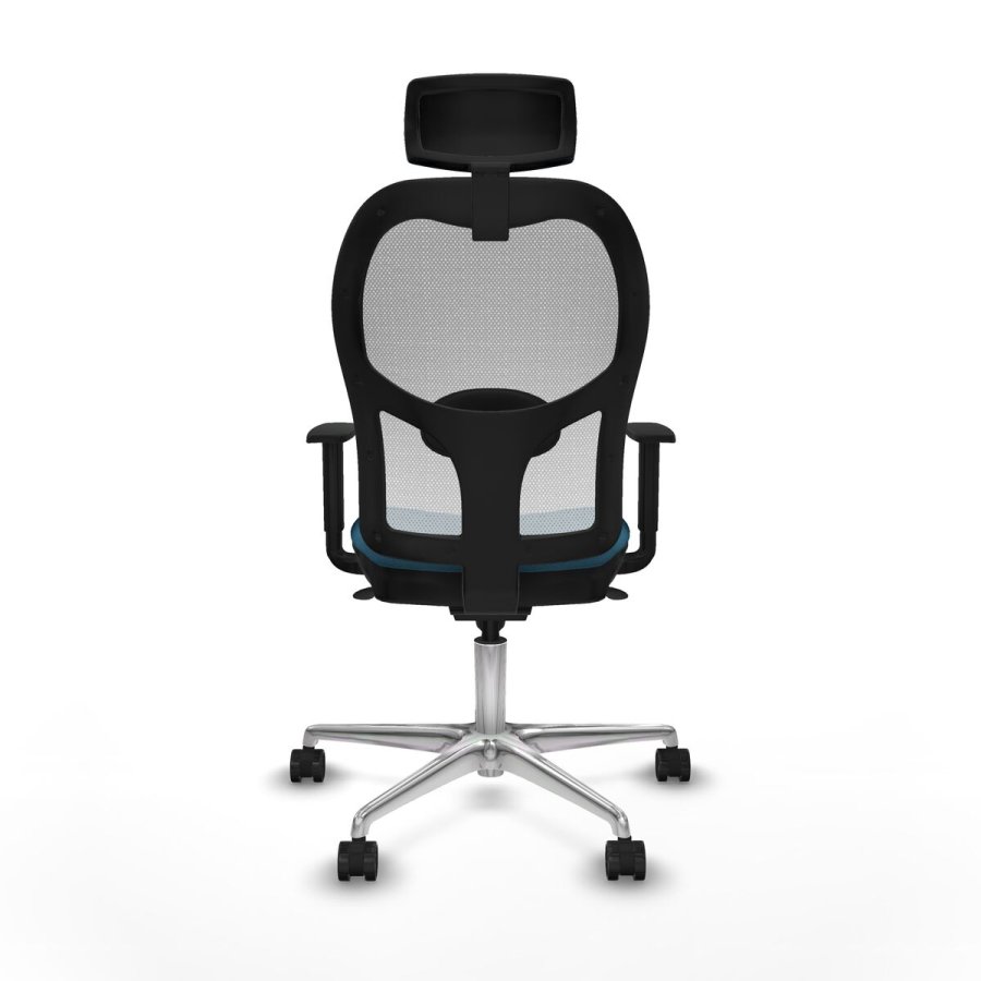 Kontorstol med hovedg�rde Piqueras y Crespo 1D086N2 Hvid Petroleum gr�n #5