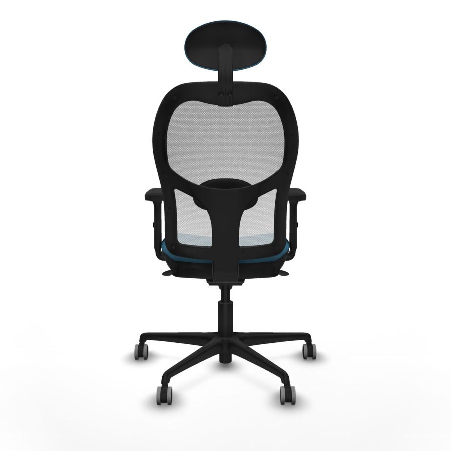 Kontorstol med hovedg�rde Piqueras y Crespo 2D036G1 Hvid Petroleum gr�n #5