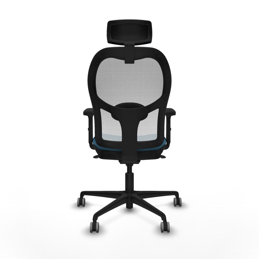 Kontorstol med hovedg�rde Piqueras y Crespo 2D036G2 Hvid Petroleum gr�n #5