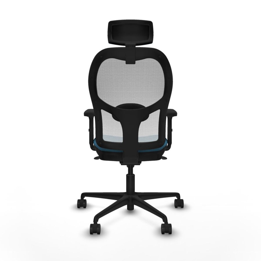 Kontorstol med hovedg�rde Piqueras y Crespo 2D036N2 Hvid Petroleum gr�n #5