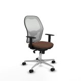 Kontorstol Piqueras y Crespo 1D086N0 Hvid M�rkebrun #1