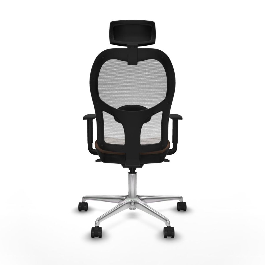 Kontorstol med hovedg�rde Piqueras y Crespo 1D086N2 Hvid M�rkebrun #5