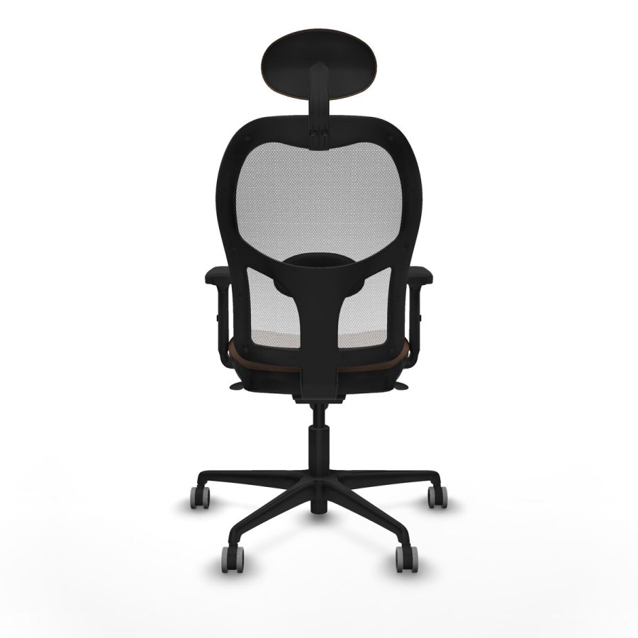 Kontorstol med hovedg�rde Piqueras y Crespo 2D036G1 Hvid M�rkebrun #5