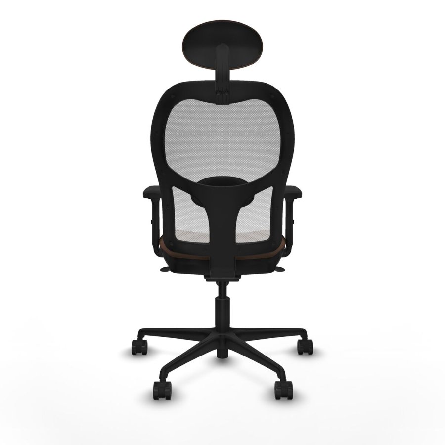 Kontorstol med hovedg�rde Piqueras y Crespo 2D036N1 Hvid M�rkebrun #5