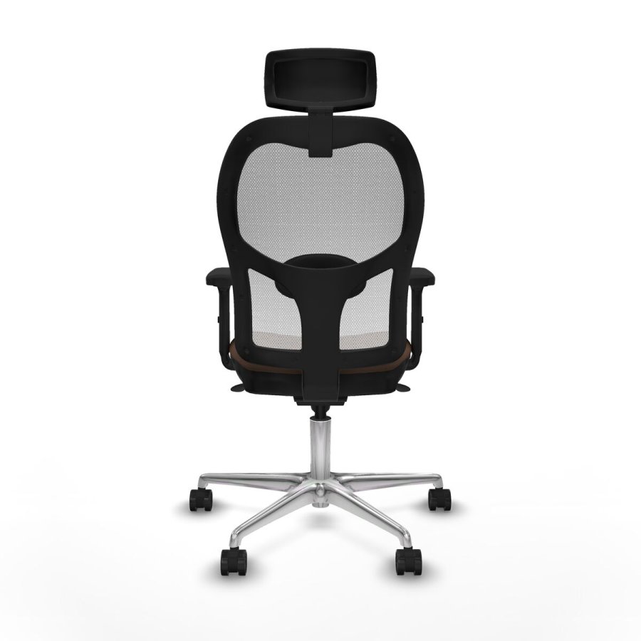 Kontorstol med hovedg�rde Piqueras y Crespo 2D086N2 Hvid M�rkebrun #5