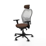 Kontorstol med hovedg�rde Piqueras y Crespo 3D036G2 Hvid M�rkebrun #2