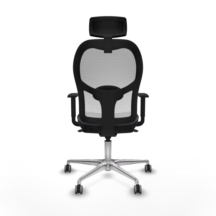 Kontorstol med hovedg�rde Piqueras y Crespo 1D086G2 M�rkegr� #5