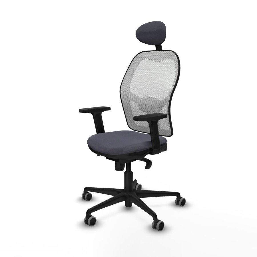 Kontorstol med hovedg�rde Piqueras y Crespo 2D036G1 M�rkegr� #2