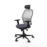 Kontorstol med hovedg�rde Piqueras y Crespo 2D036G2 M�rkegr� #2