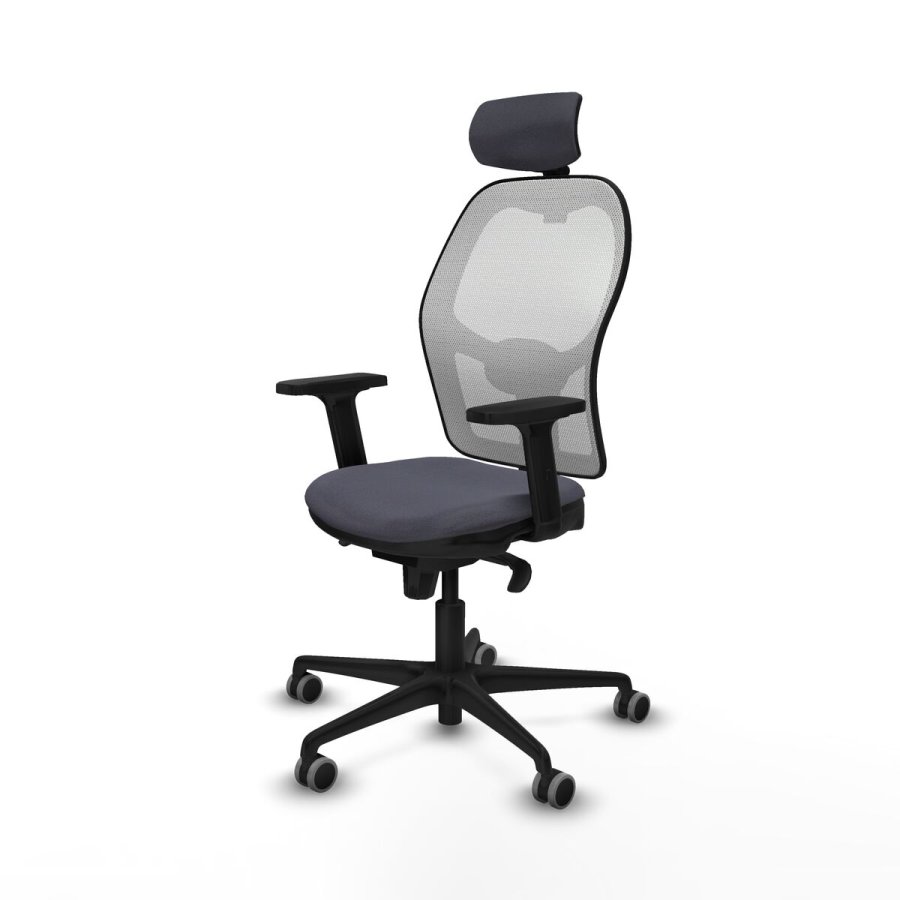 Kontorstol med hovedg�rde Piqueras y Crespo 2D036G2 M�rkegr� #2