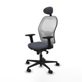 Kontorstol med hovedg�rde Piqueras y Crespo 2D036N1 M�rkegr� #2