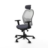 Kontorstol med hovedg�rde Piqueras y Crespo 2D036N2 M�rkegr� #2