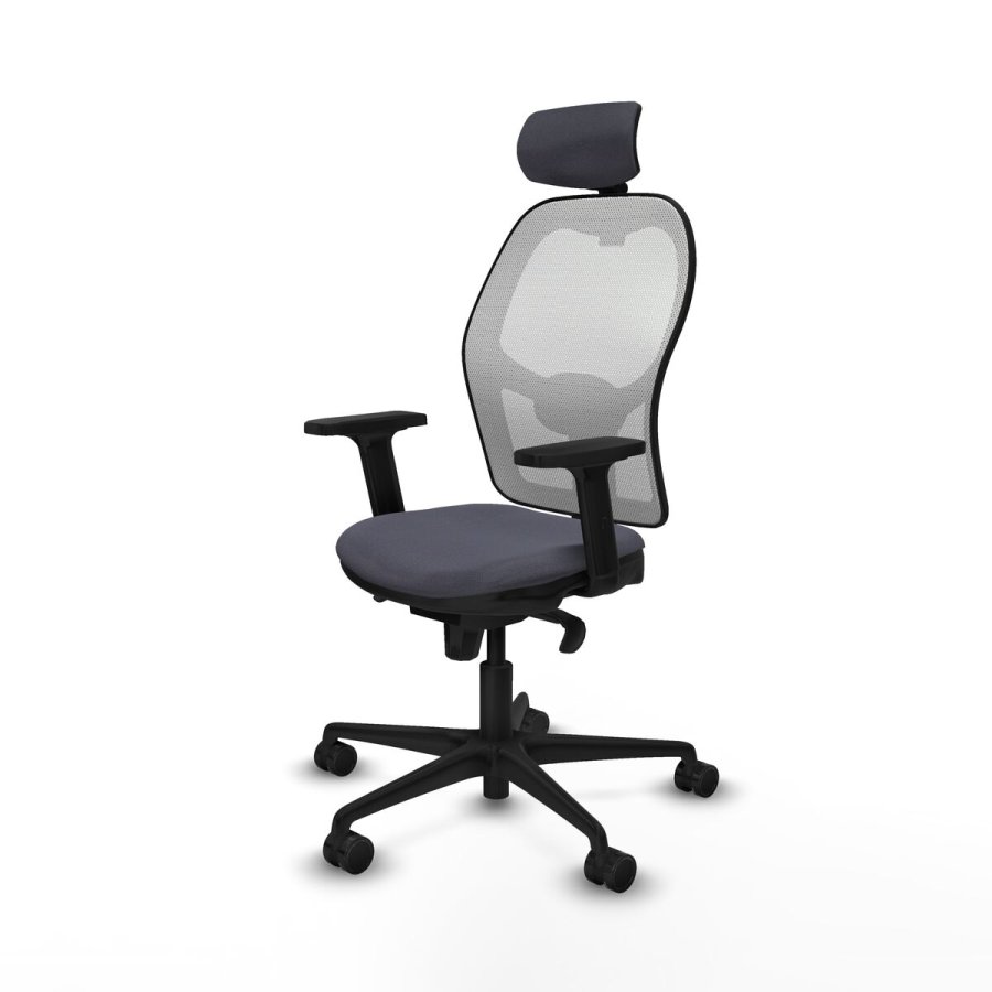 Kontorstol med hovedg�rde Piqueras y Crespo 2D036N2 M�rkegr� #2