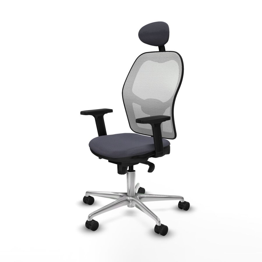 Kontorstol med hovedg�rde Piqueras y Crespo 2D086N1 M�rkegr� #2