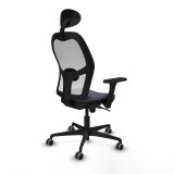 Kontorstol med hovedg�rde Piqueras y Crespo 3D036G1 M�rkegr� #6