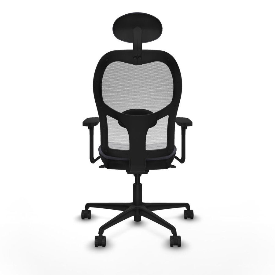 Kontorstol med hovedg�rde Piqueras y Crespo 3D036N1 M�rkegr� #5