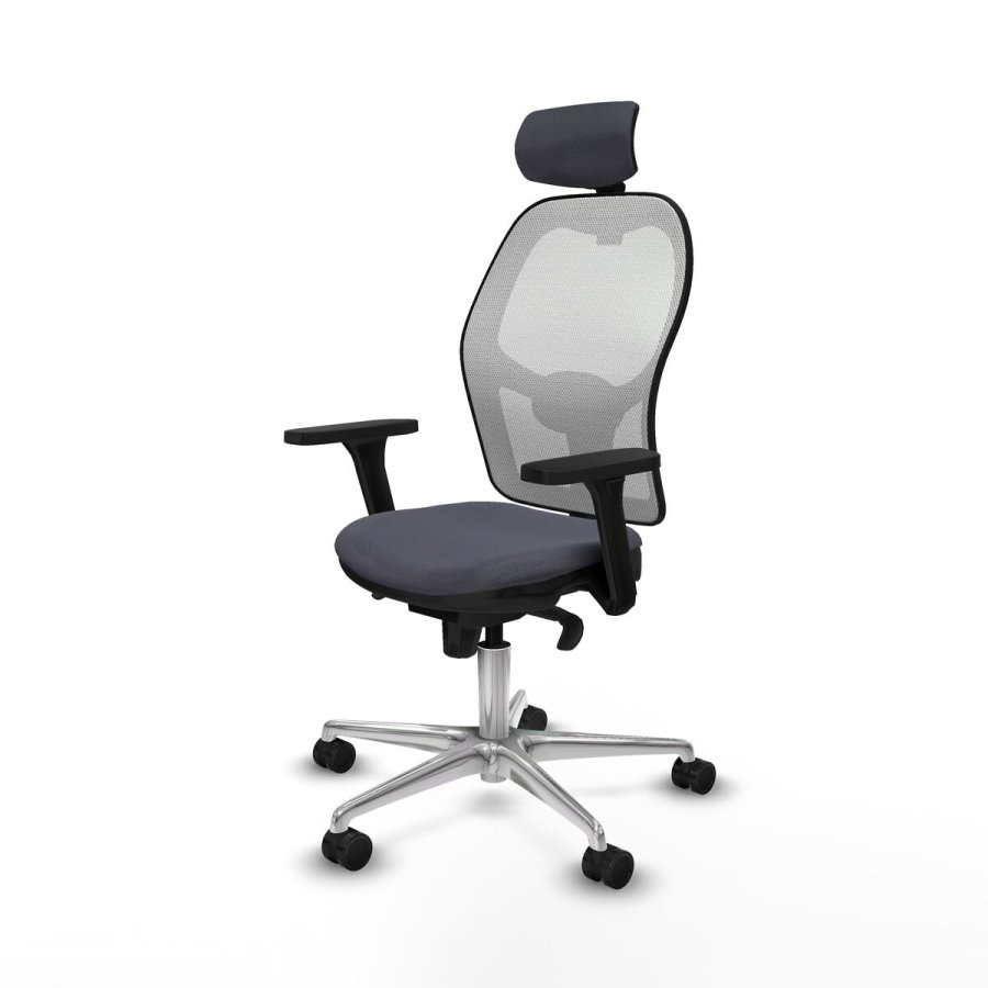 Kontorstol med hovedg�rde Piqueras y Crespo 3D086N2 M�rkegr� #2