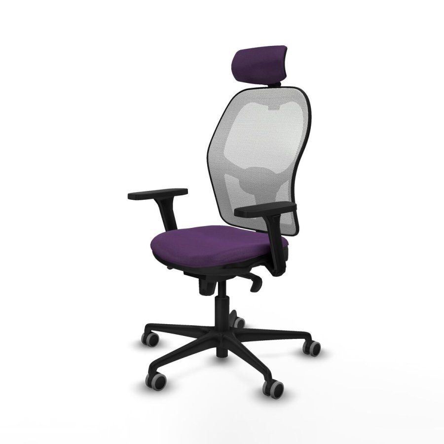 Kontorstol med hovedg�rde Piqueras y Crespo 3D036G2 Lilla #2