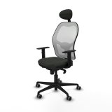 Kontorstol med hovedg�rde Jorquera Piqueras y Crespo 1D036G1 Sort #2