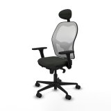 Kontorstol med hovedg�rde Jorquera Piqueras y Crespo 3D036N1 Sort #2