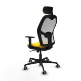 Kontorstol med hovedgrde Jorquera Piqueras y Crespo 1D036G2 Gul #4
